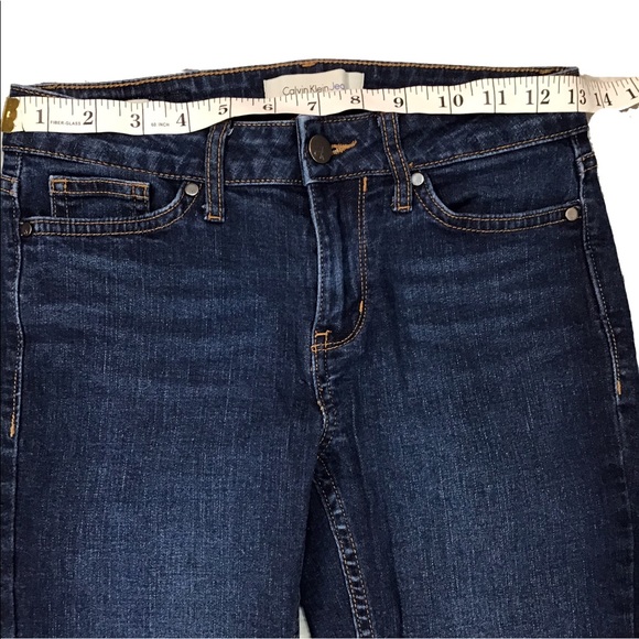 Calvin Klein Ankle Skinny Straight Leg Jeans 2 - Picture 5 of 10